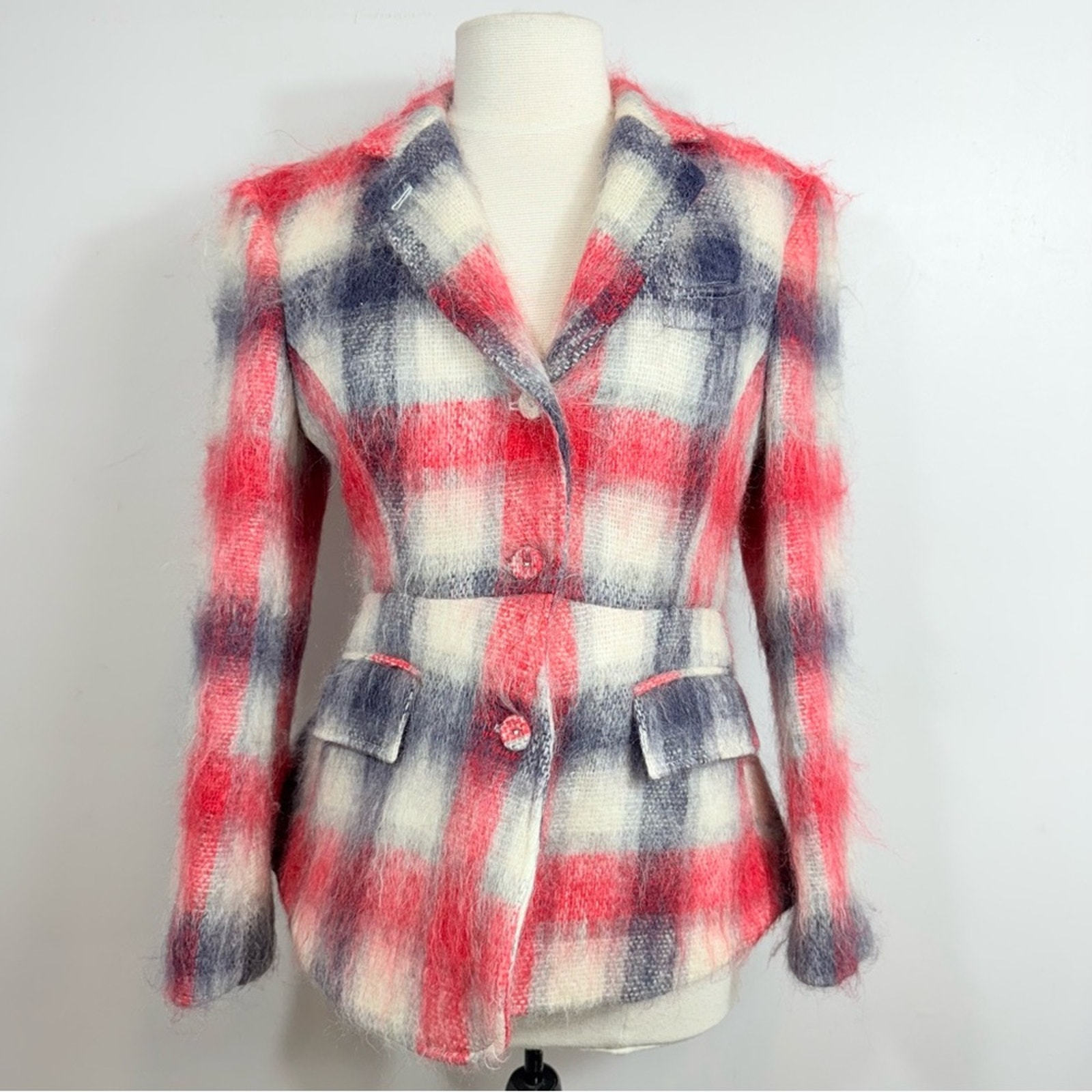 Thom Browne Rtw 2011 Fall Collection Red White Blue Mohair Blazer Us 2